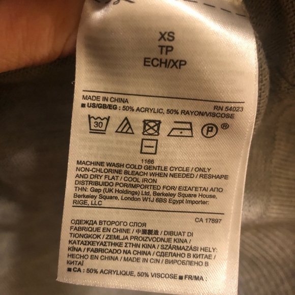 banana republic gray short sleeve sweater - Picture 5 of 7